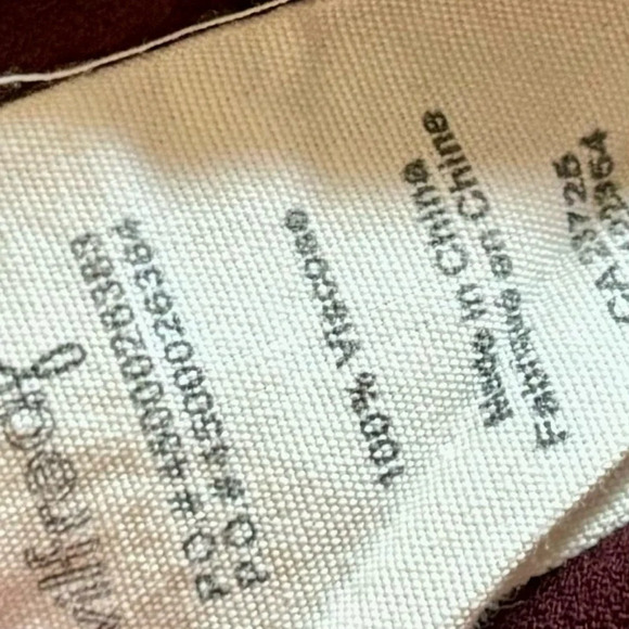 Wilfred| Aritzia| Chic Plum Long Sleeve Pocket Viscose Top Sz‎ S - Picture 7 of 7